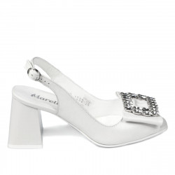 Damensandalen 1292 elfenbeinweiß