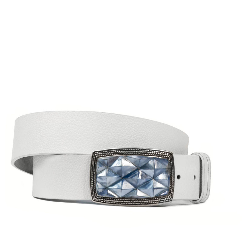 Unisex Gürtel 07ld biz weiß