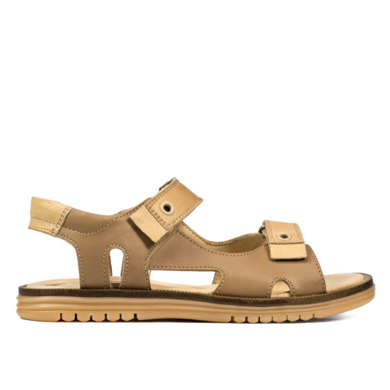 Kindersandalen 318 camel kombiniert