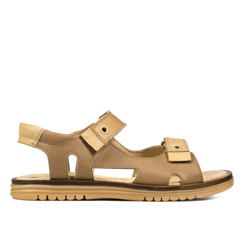 Kindersandalen 318 camel kombiniert