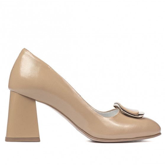 Elegante Damenschuhe 1291 Lack Beige