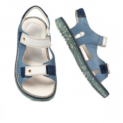 Kinder Sandalen 318 Blau kombiniert