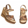 Damensandalen 5086 Camel Kombiniert