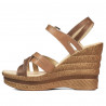Damensandalen 5086 Camel Kombiniert