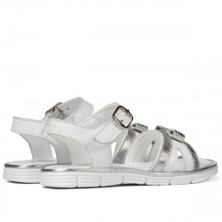 Kinder Sandalen 539 Weiß kombiniert