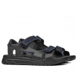 Herrensandalen 319 kombiniert schwarz