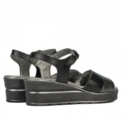 Damensandalen 5087 Schwarz Kombiniert