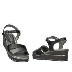 Damensandalen 5087 Schwarz Kombiniert