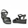 Damensandalen 5087 Schwarz Kombiniert