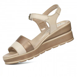 Damensandalen 5087 beige kombiniert