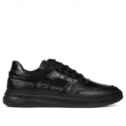 Sportliche Schuhe 942 in Schwarz kombiniert