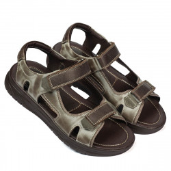 Herren Sandalen 319 in kombiniertes Kaffee