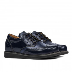 Kinderschuhe 154 indigo lack kombiniert