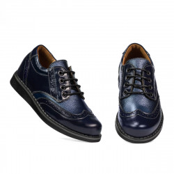 Kinderschuhe 154 indigo lack kombiniert