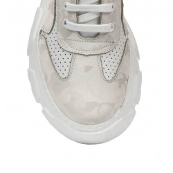 Damen-Sportschuhe 6053 beige Tarnung kombiniert