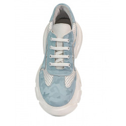 Damen-Sportschuhe 6053 Blau Camouflage kombiniert