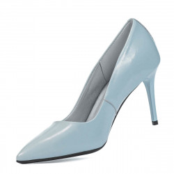 Elegante Damenschuhe 1293 Lack Blau