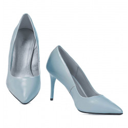 Elegante Damenschuhe 1293 Lack Blau