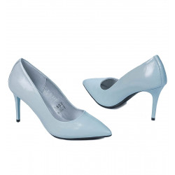 Elegante Damenschuhe 1293 Lack Blau