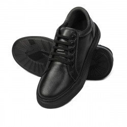 Jugendsportschuhe 383 schwarz kombiniert