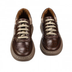 Sportliche Schuhe 942 kombiniert braun