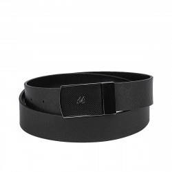 Herrengürtel 62b zweifarbig schwarz+schwarz matt