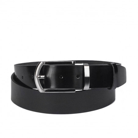 Herren Gürtel 51b glänzend schwarz