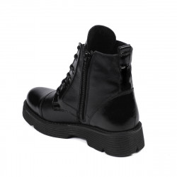Kinderstiefel 3029 lackschwarz kombiniert