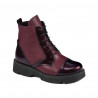Kinderstiefel 3029 Lack Bordeaux kombiniert