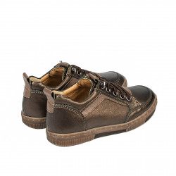 Kleinkinderschuhe 78c in Kupfer kombiniert