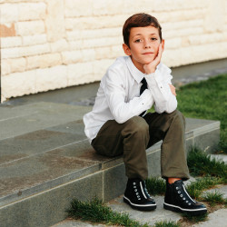 Kinderstiefel 3123 schwarz