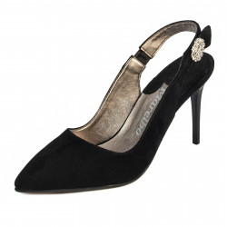 Damensandalen 1295 schwarz Antilope