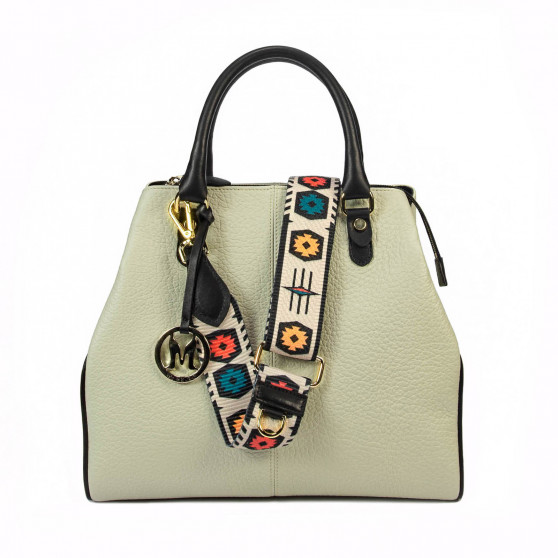 Damentasche Handtasche 002g Nude Latte+Schwarz Damentasche Handtasche 002g Nude Latte+Schwarz