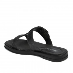 Damensandalen 5091 metallisches Schwarz