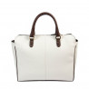 Damentasche Handtasche 002g weiß+braun