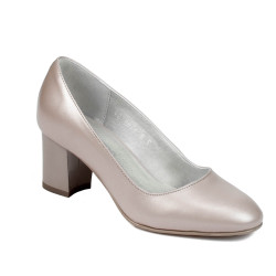 Elegante Damenschuhe 1268 Perlmutt Cappuccino