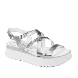 Damensandalen 5100 silber kombiniert