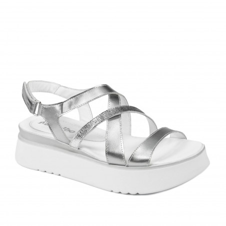 Damensandalen 5100 silber kombiniert