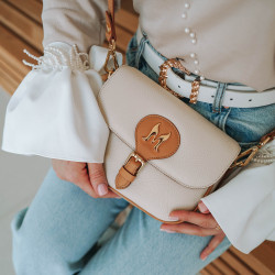 Damentasche zum Umhängen 007g beige Latte