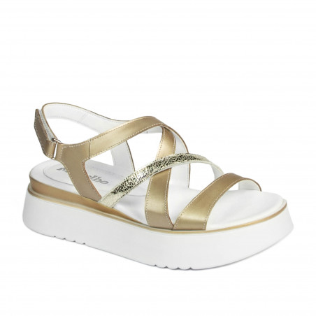 Damensandalen 5100 gold kombiniert