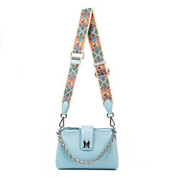 Damentasche Schultertasche 003g Babyblau