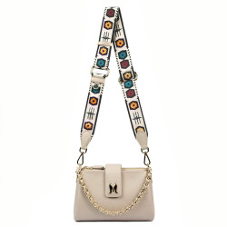 Damenumhängetasche 003g 01 beige
