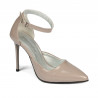 Elegante Damenschuhe 1296 Lack Cappuccino