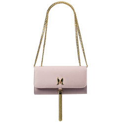 Damentasche Schultertasche 008g rosa lila Kaviar