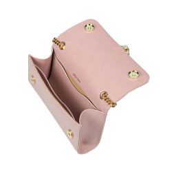 Damentasche Schultertasche 008g puderrosa Safiano