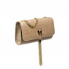 Damentasche Schultertasche 008g Croco Beige