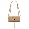 Damentasche Schultertasche 008g Croco Beige