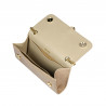 Damentasche Schultertasche 008g Croco Beige