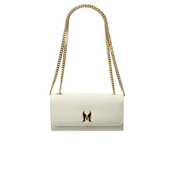 Damenhandtasche zum Umhängen 012g Beige Latte Kaviar