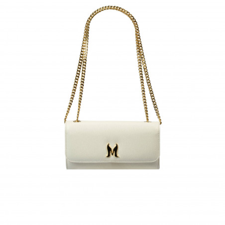 Damenhandtasche zum Umhängen 012g Beige Latte Kaviar